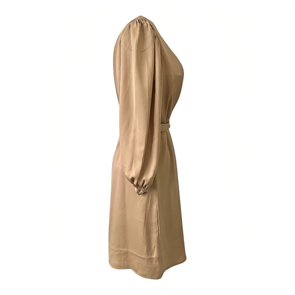 Banana Republic Satin One-Shoulder Midi Dress – Champagne Toast – XS Tall - Picture 12 of 12